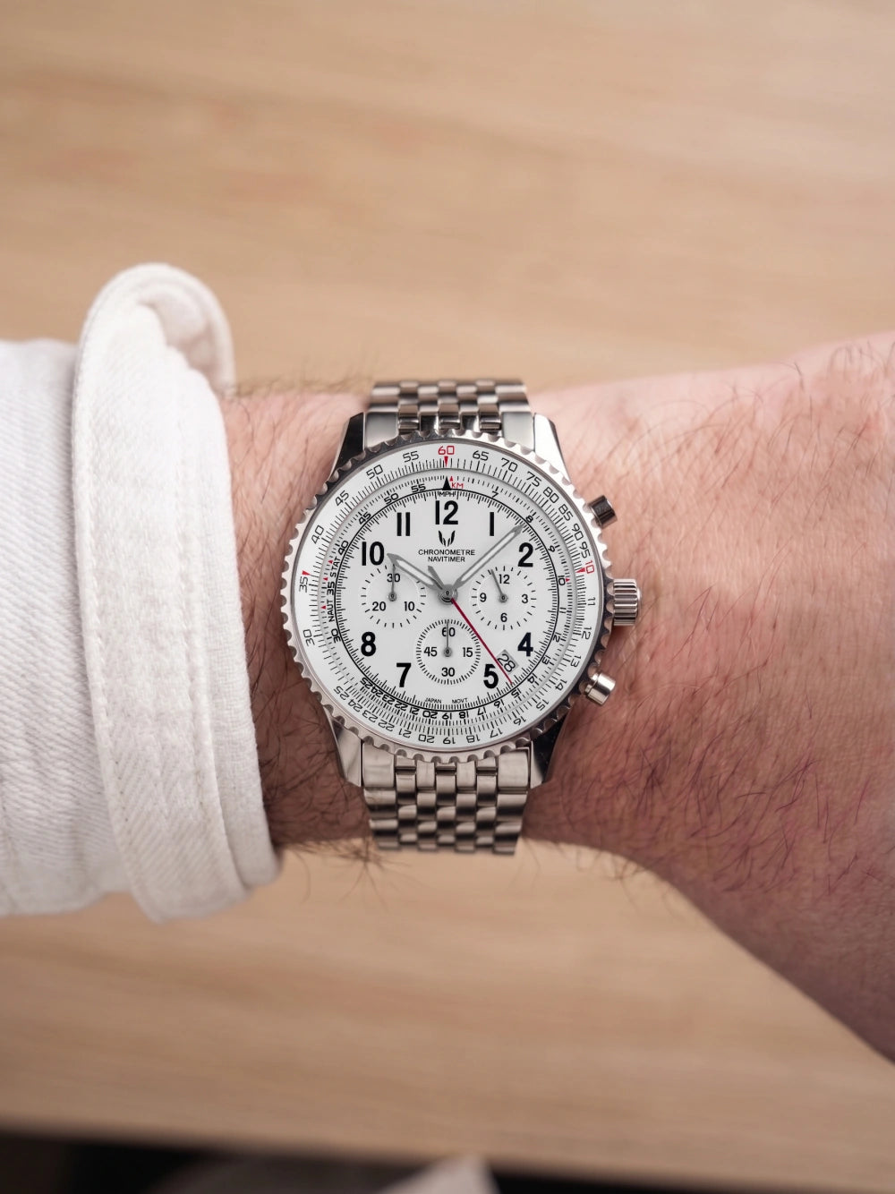 Image of Custom Navitimer White