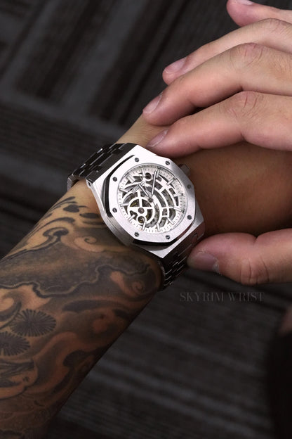 Mod Royal Oak Skeleton White Silver - SKYRIM WRIST 