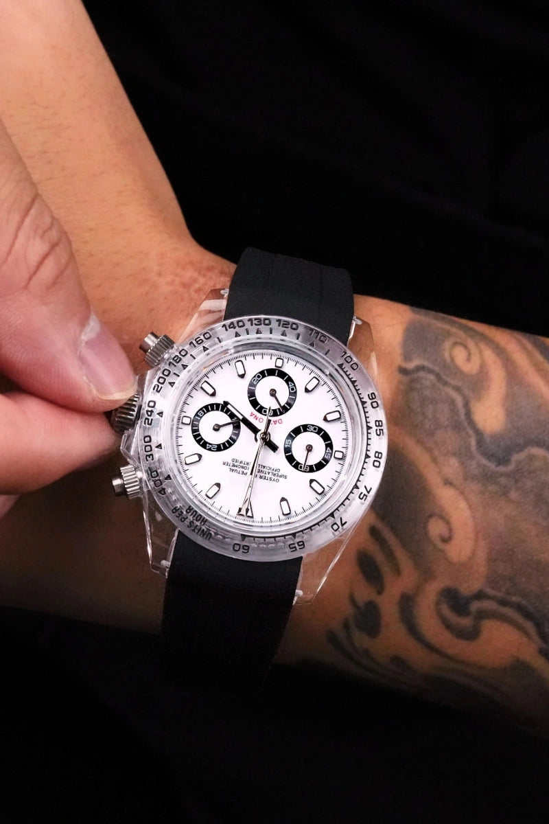 Mod Daytona Acrylic Panda Watch - SKYRIM WRIST 