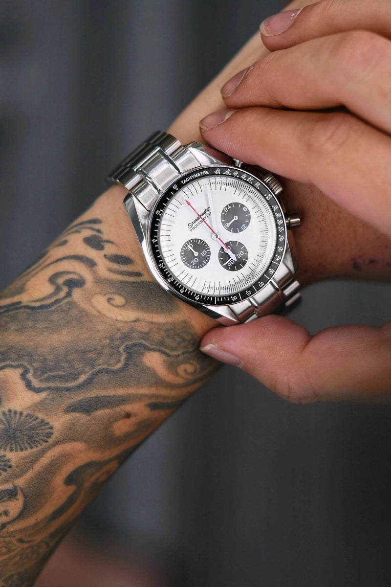 Mod Speedmaster Jet Panda Watch
