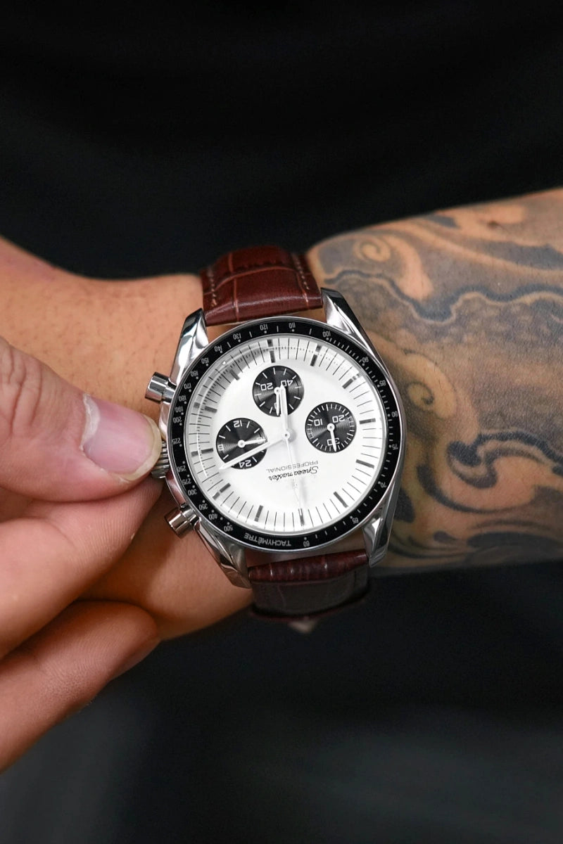 Mod Speedmaster Vintage Racer Brown Watch