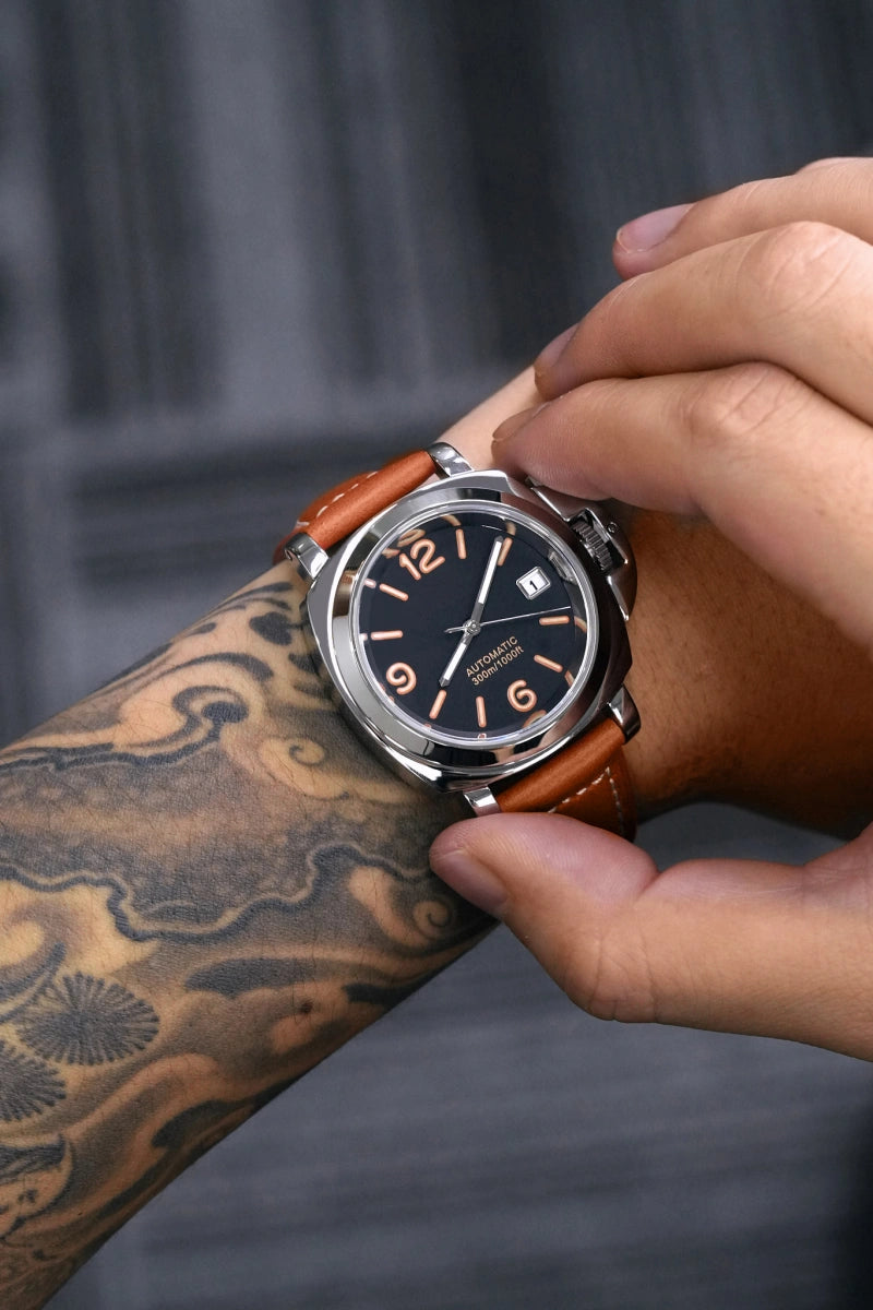 Mod Luminor Brown Watch