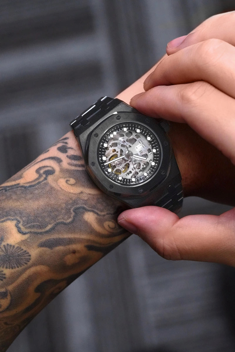Image of Pantheon Royal Oak Skeleton Black - SKYRIM WRIST 