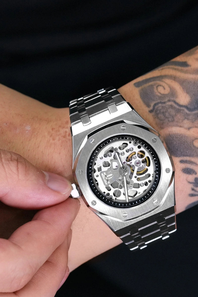 Image of Pantheon Royal Oak Skeleton Silver II - SKYRIM WRIST 