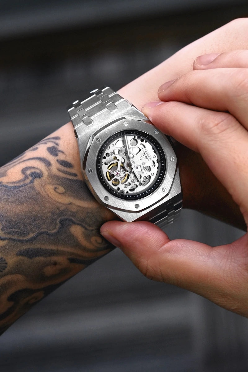 Image of Pantheon Royal Oak Skeleton Silver II - SKYRIM WRIST 