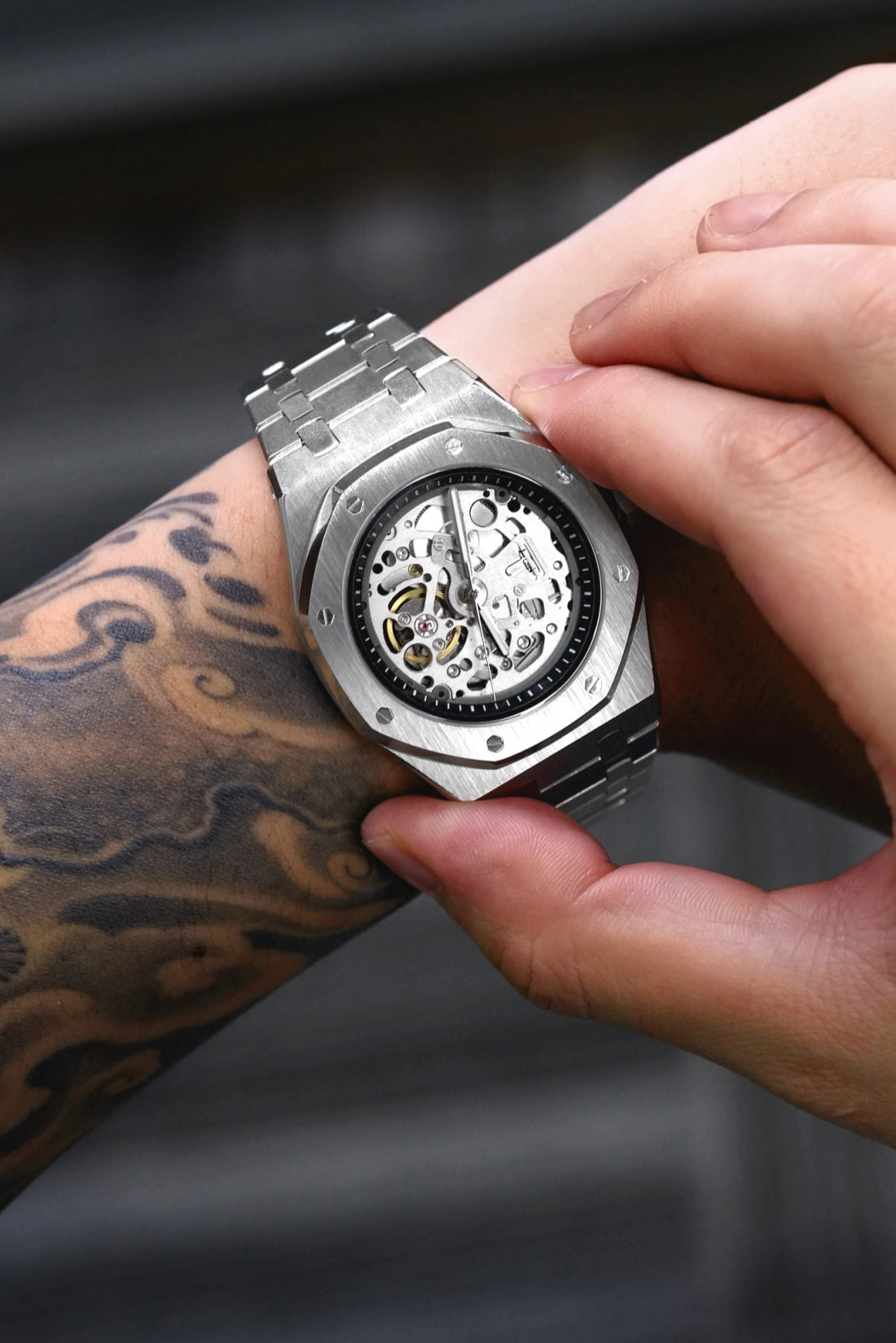 Mod Royal Oak Skeleton Silver II - SKYRIM WRIST 