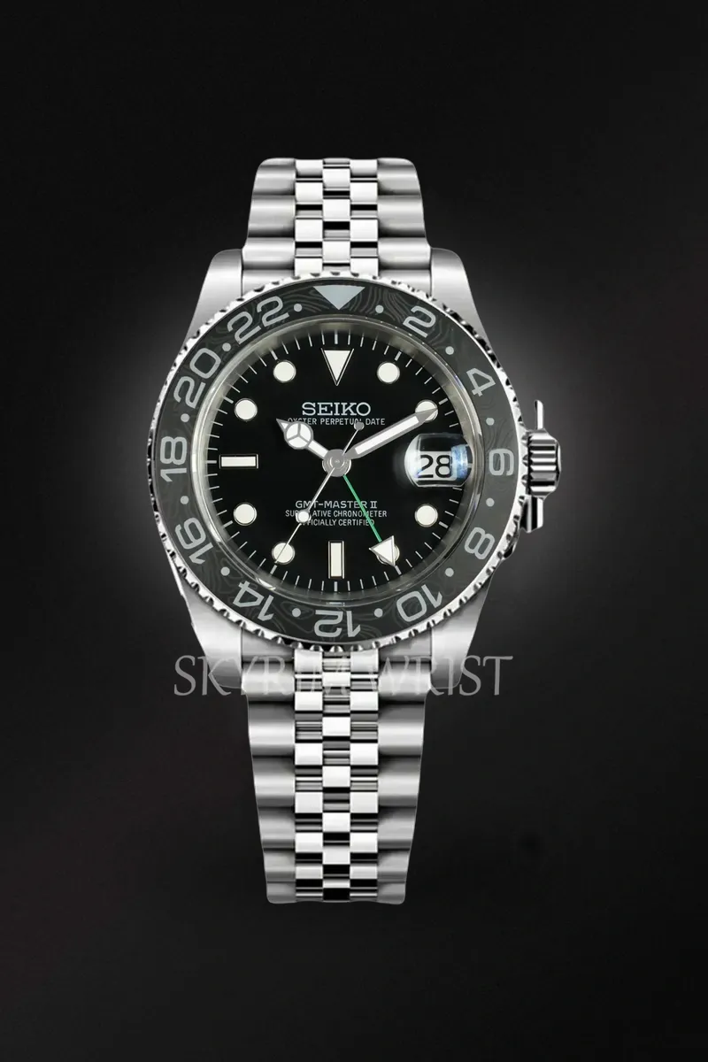 Mod GMT-Master II Bruce Wayne-Carbon Fiber Bezel - SKYRIM WRIST 