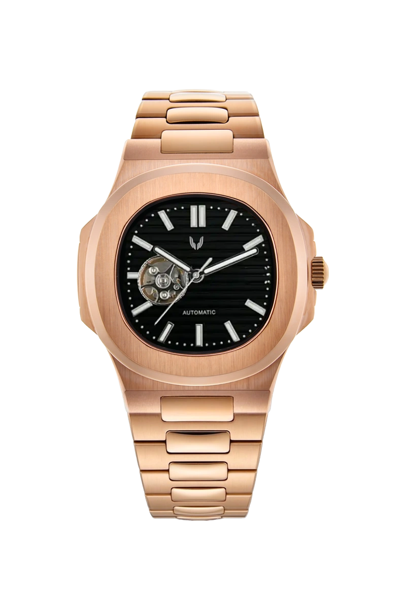 Image of Vision Nautilus Rose Gold Skeleton Black - SKYRIM WRIST 