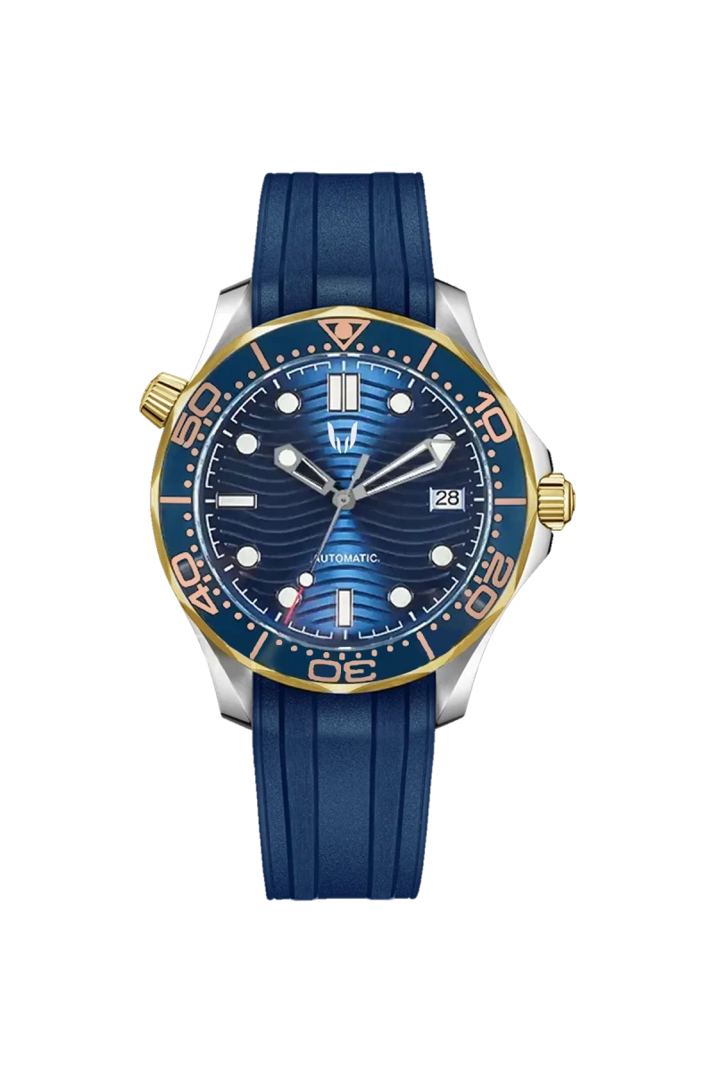 Image of Sunrise Seamaster Blue Gold Wave - SKYRIM WRIST 
