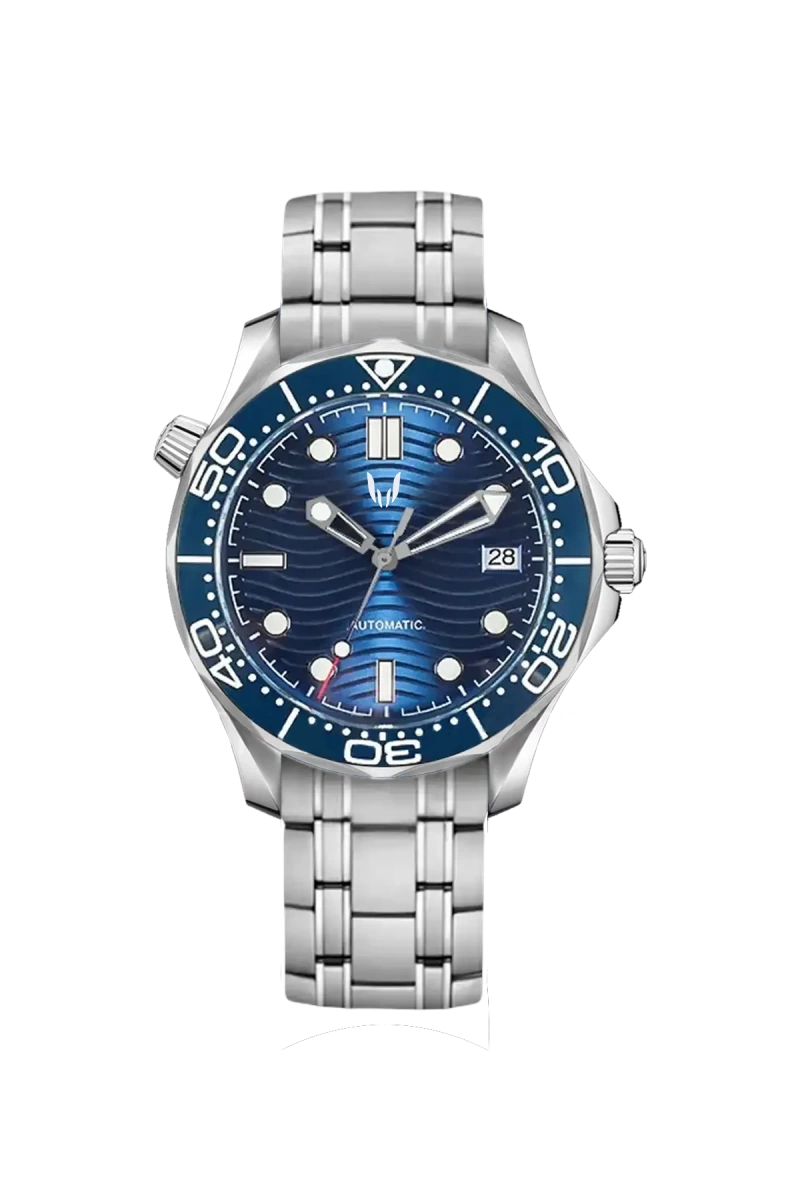Image of Sunrise Seamaster Silver Blue - SKYRIM WRIST 