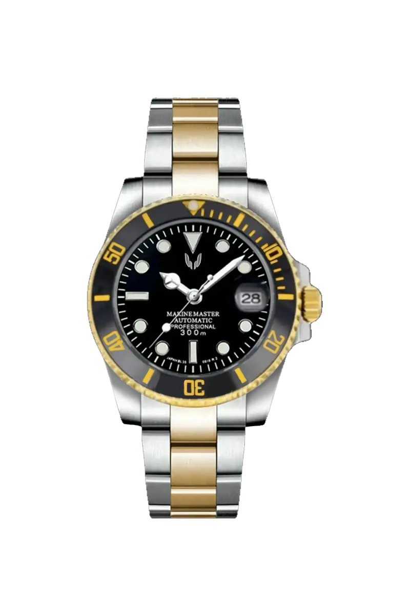 Image of Guardian Submariner Two-Tone Gold Black - SKYRIM WRIST 