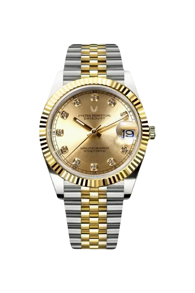 Image of Eternal Datejust Two-Tone Gold Diamond - SKYRIM WRIST 