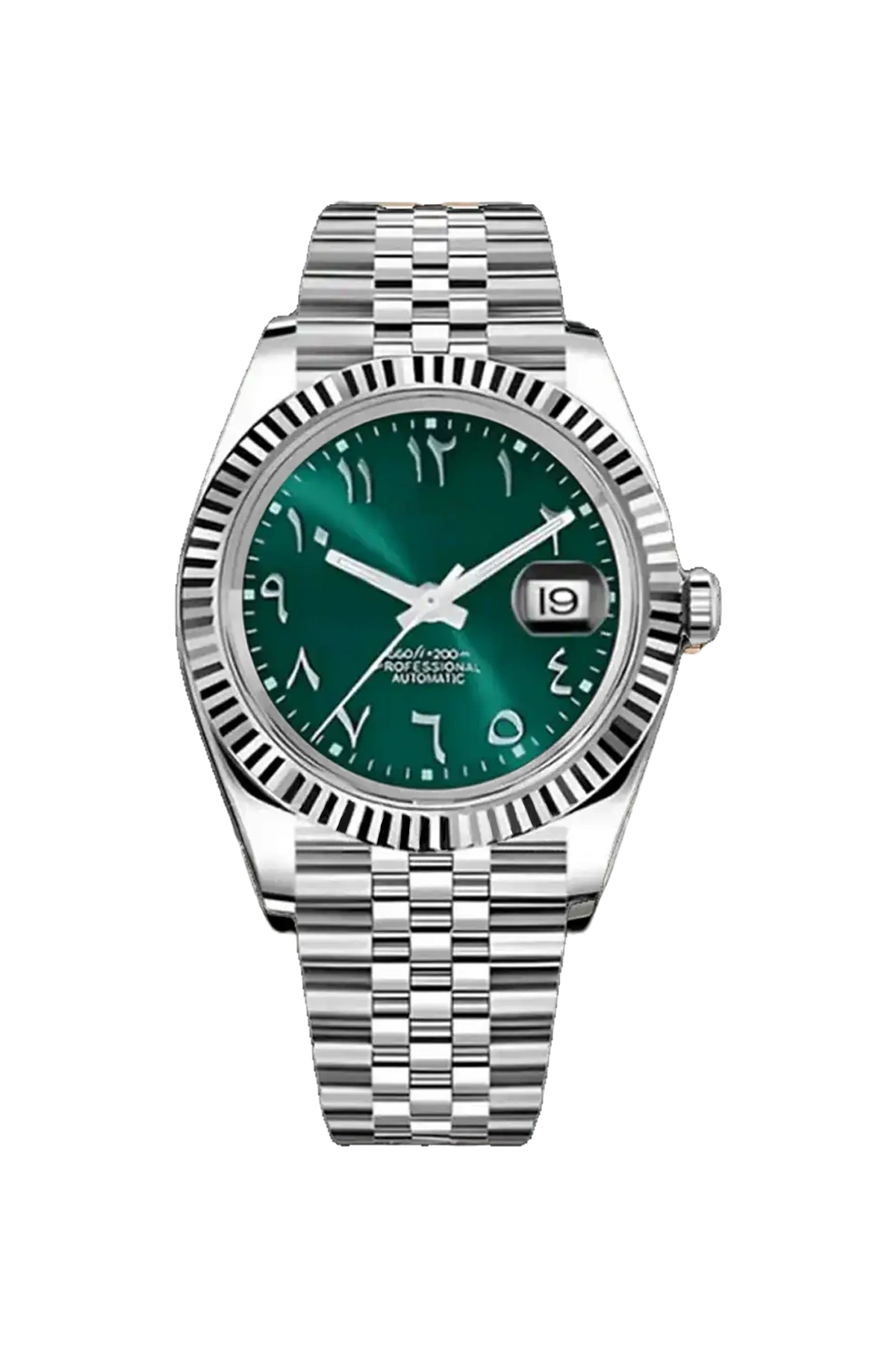 Mod Datejust Arabic Green Watch - SKYRIM WRIST 