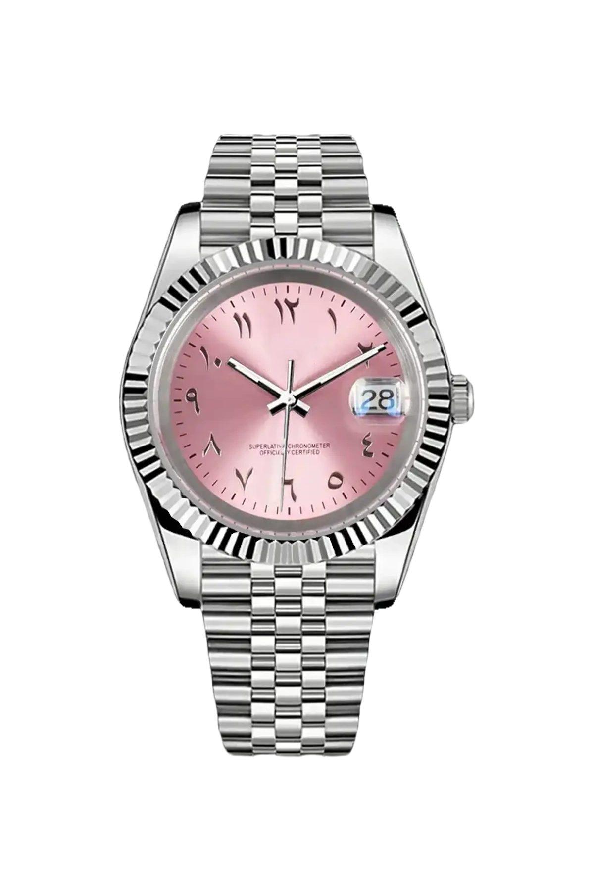 Mod Datejust Arabic Pink Watch - SKYRIM WRIST 