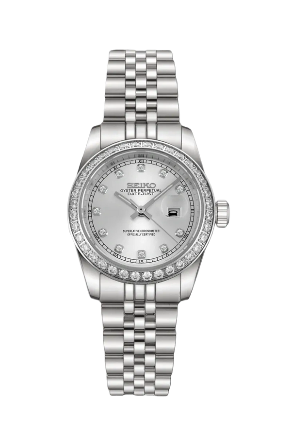 Mod Datejust Silver Diamond - 31mm