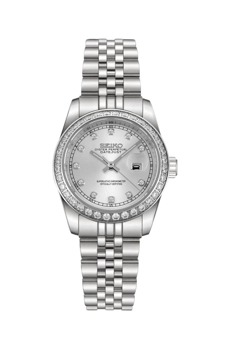 Mod Datejust Silver Diamond - 31mm - SKYRIM WRIST 