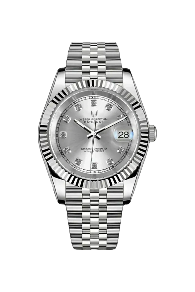 Image of Eternal Datejust Silver Diamond - SKYRIM WRIST 