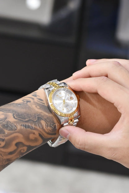 Mod Datejust Two-Tone Gold Arabic - SKYRIM WRIST 