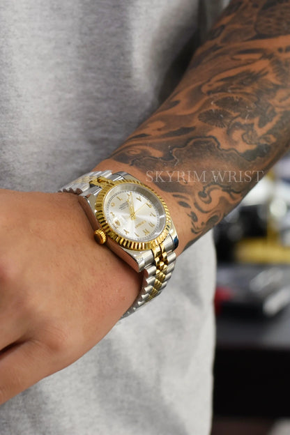 Mod Datejust Two-Tone Gold Arabic - SKYRIM WRIST 