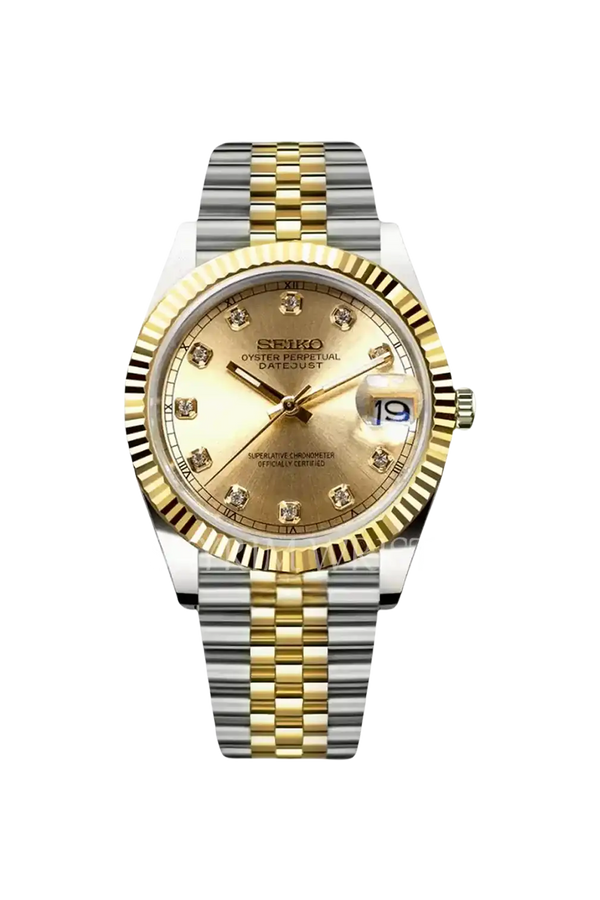 Mod Datejust Two-Tone Gold Diamond