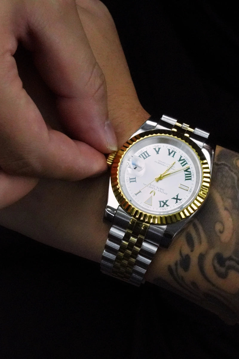Image of Eternal Datejust Wimbledon Two-Tone Gold - SKYRIM WRIST 