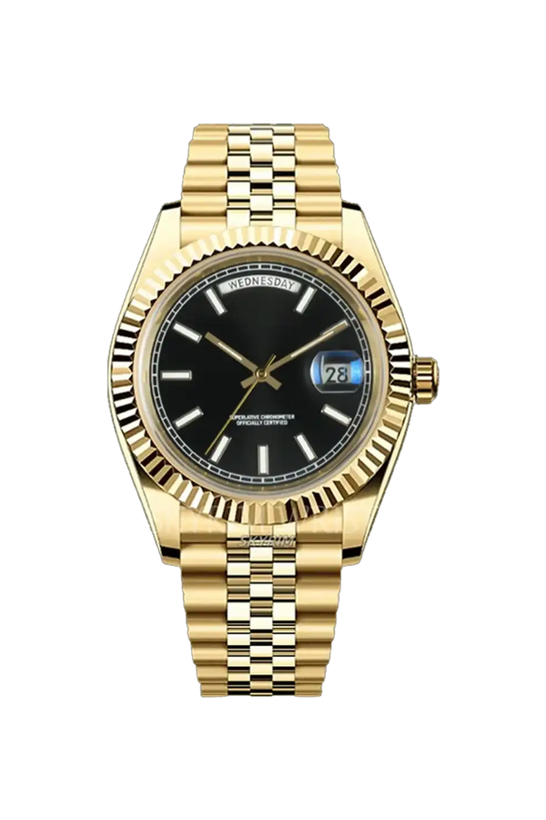 Mod Day-Date Gold Black Watch