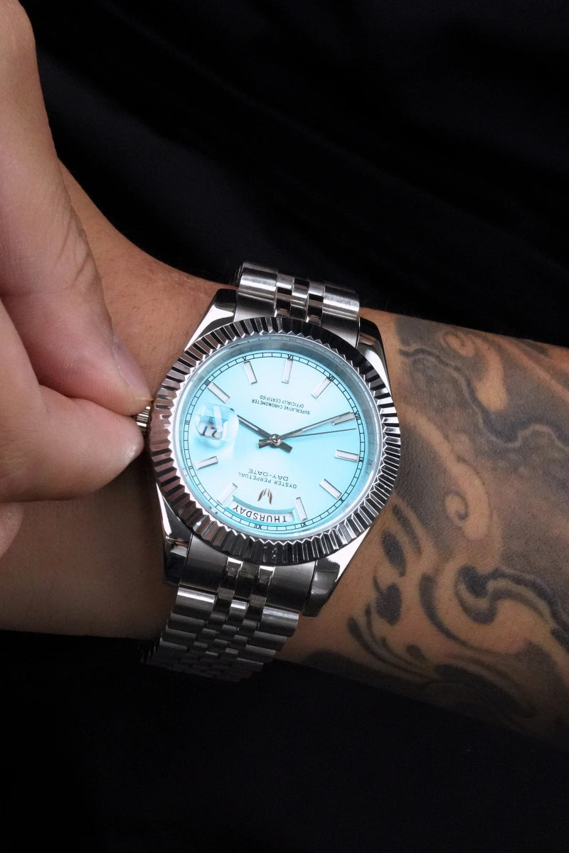 Image of Sovereign Day-Date Sky Blue - SKYRIM WRIST 
