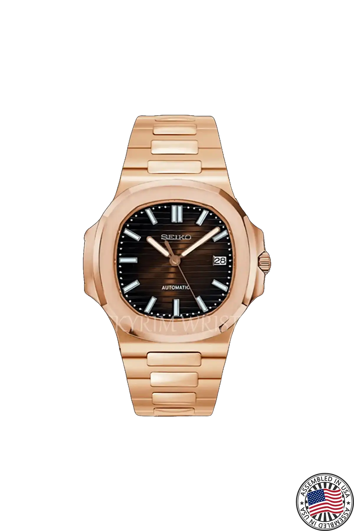 Mod Nautilus Rose Gold Brown by SKYRIM SEIKOMOD