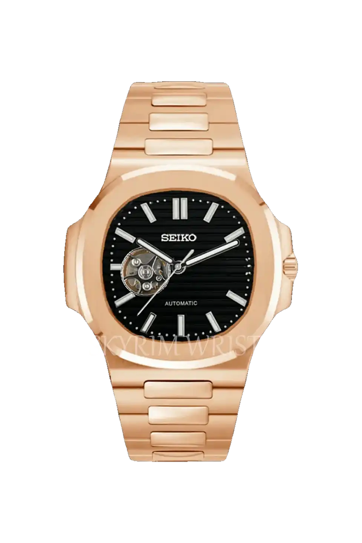 Mod Nautilus Rose Gold Skeleton Black – SKYRIM WRIST