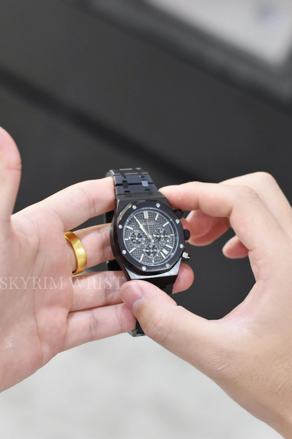 Mod Royal Oak Black Chronograph - SKYRIM WRIST 