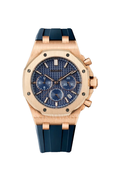 Mod Royal Oak Blue Gold Chrono - SKYRIM WRIST 