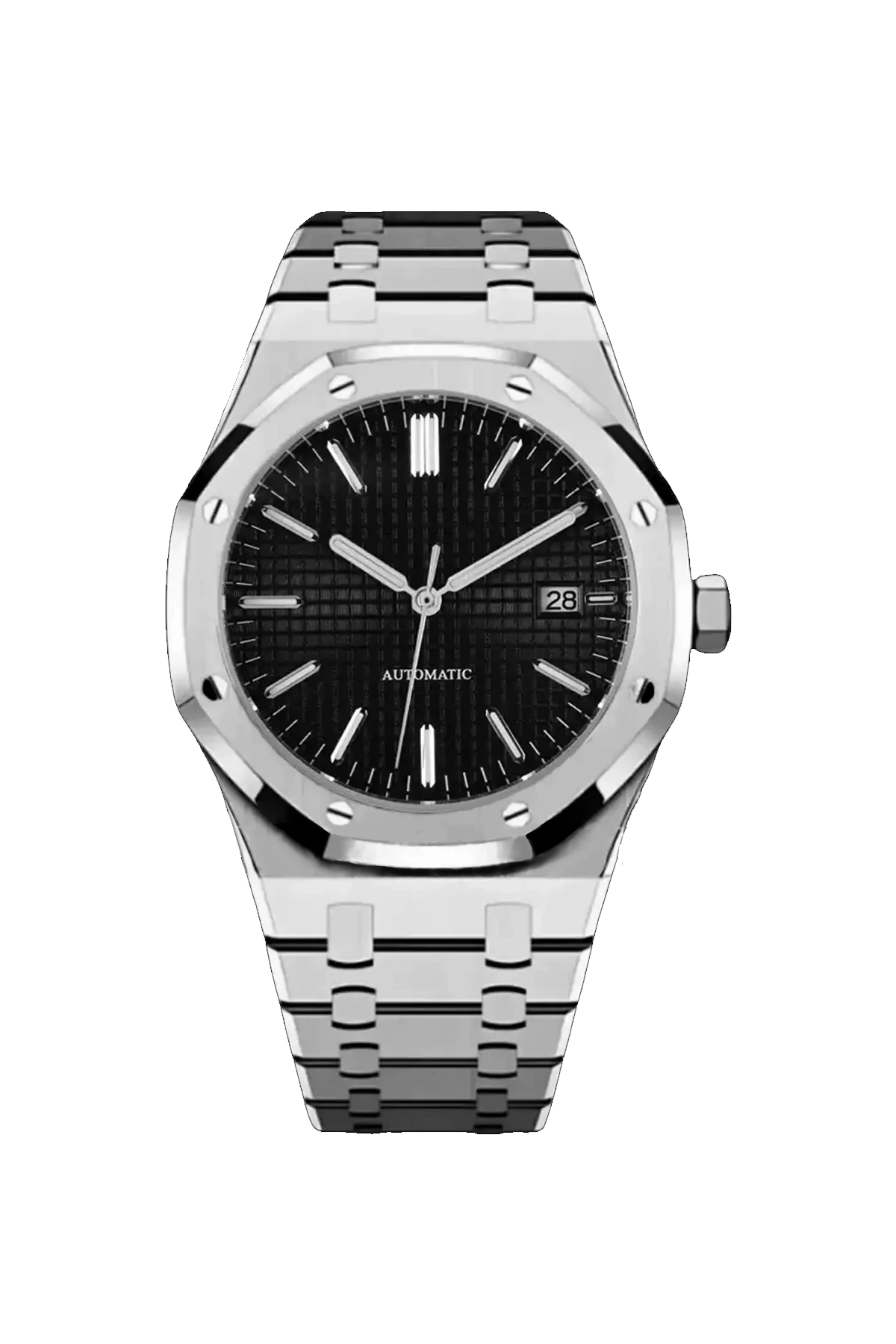 Mod Royal Oak Silver Black Watch - SKYRIM WRIST 