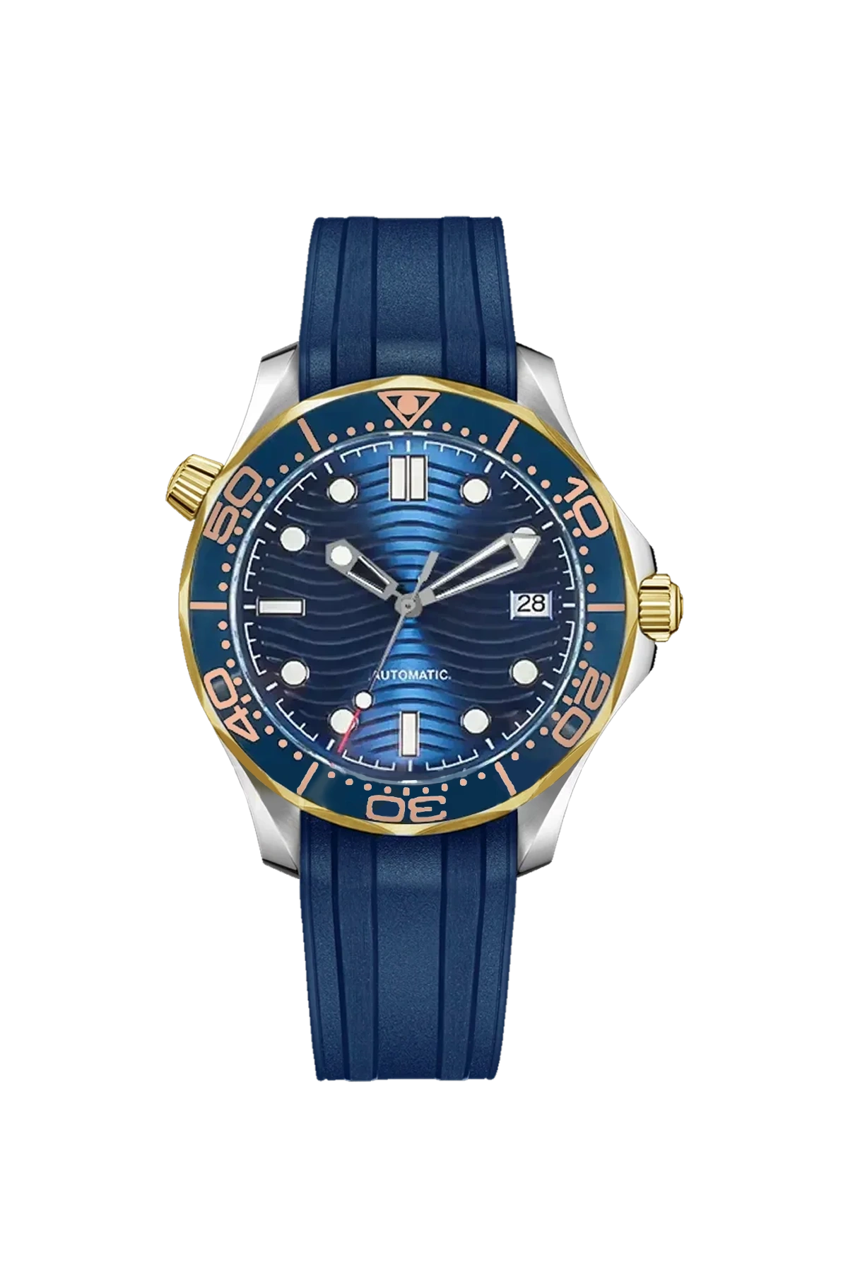 Mod Seamaster Gold Blue Wave Watch - SKYRIM WRIST 