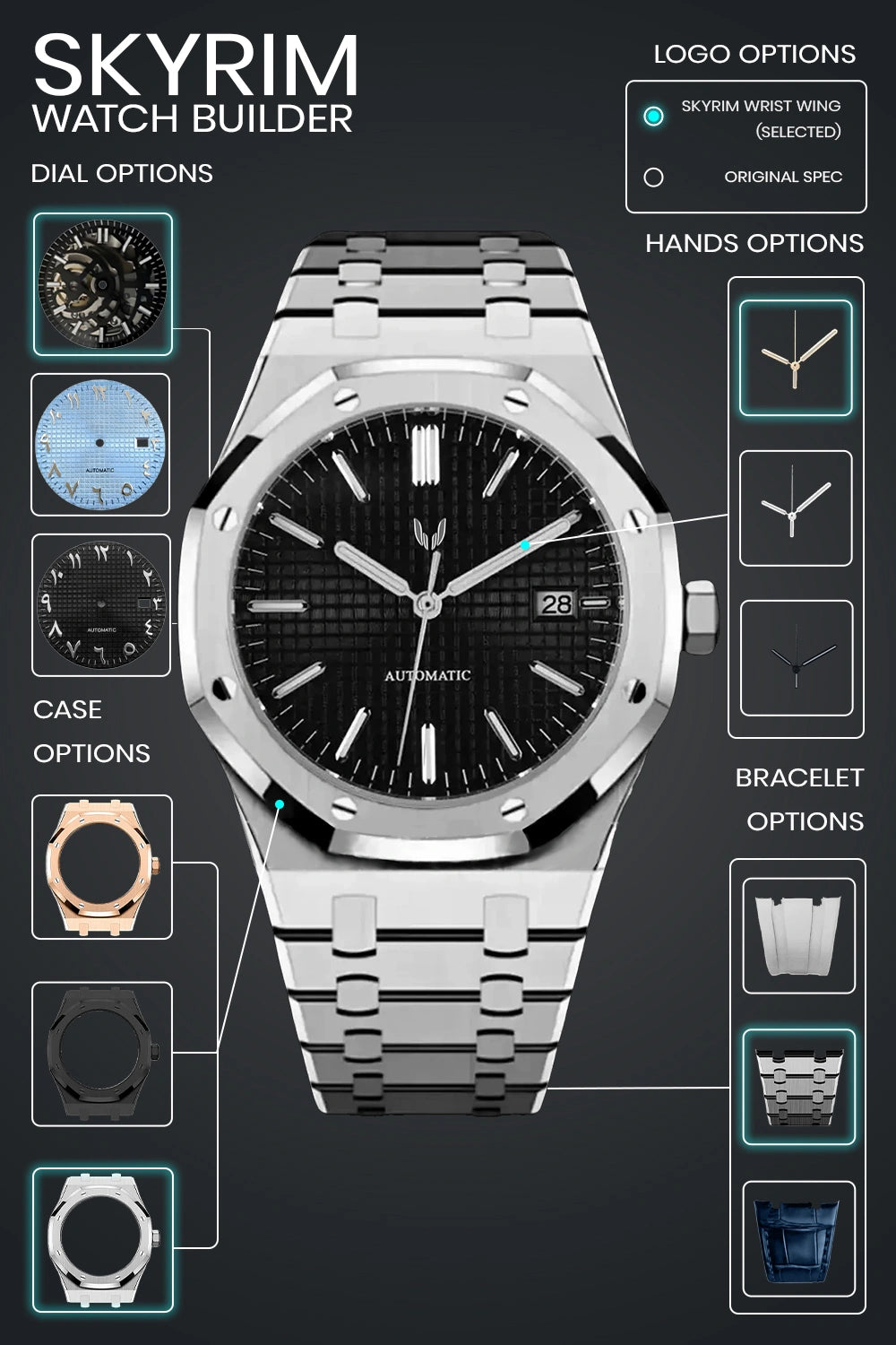 Image of Design Your Custom Royal Oak - SKYRIM WRIST 