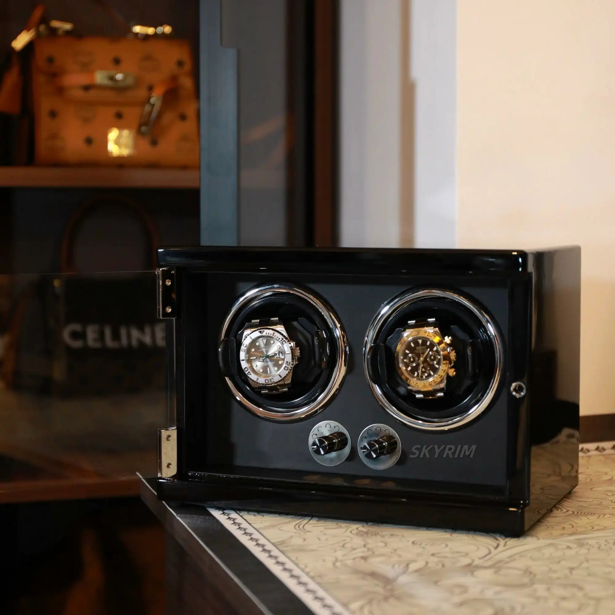 Image of SKYRIM DUAL WATCH WINDER by SKYRIM SEIKOMOD