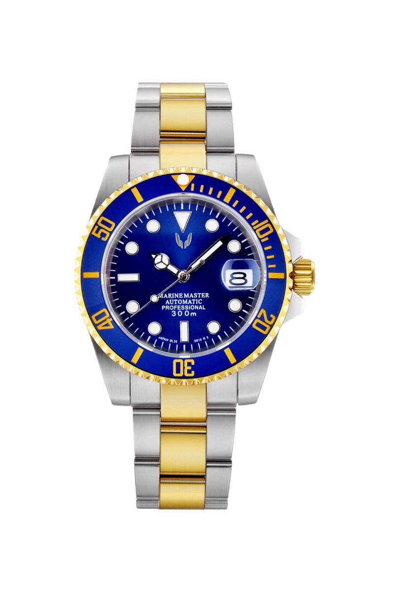 Image of Guardian Submariner Two-Tone Gold Blue - SKYRIM WRIST 