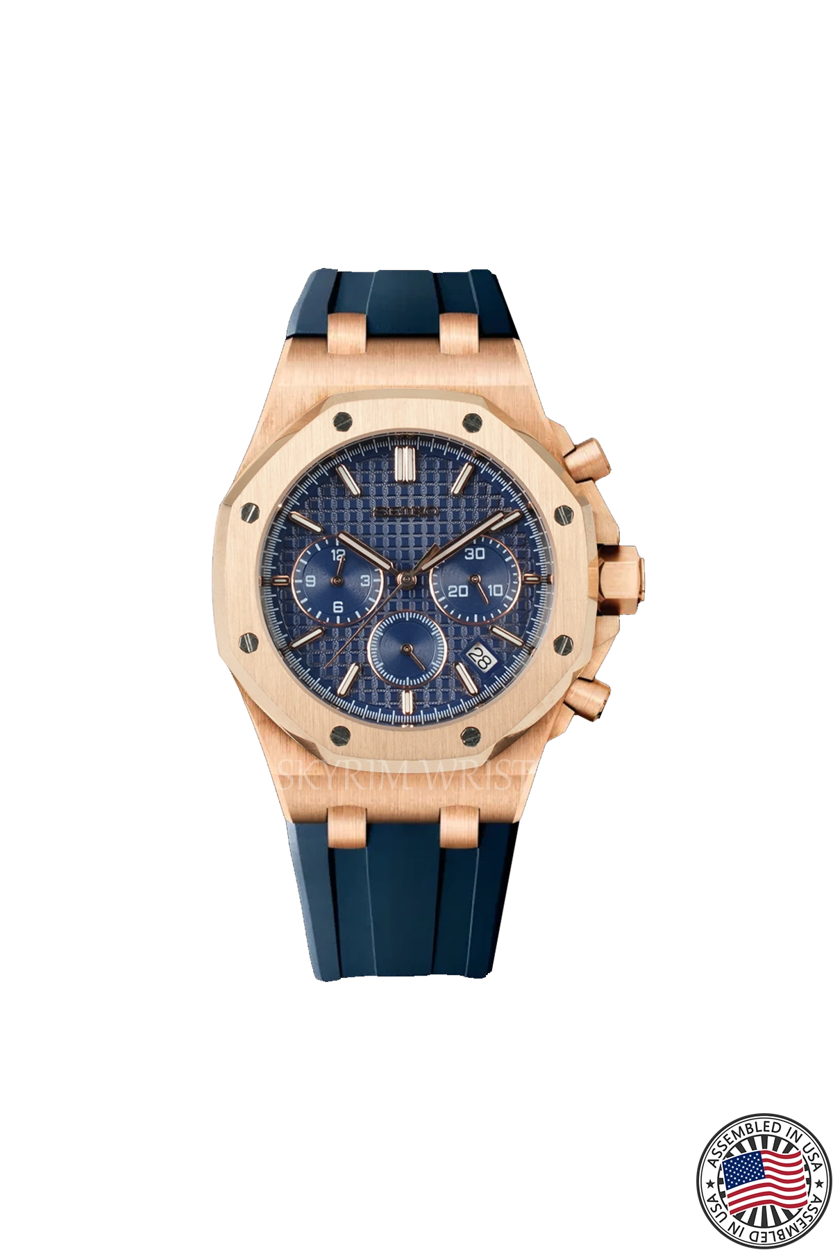 Mod Royal Oak Blue Gold Chrono - SKYRIM WRIST 